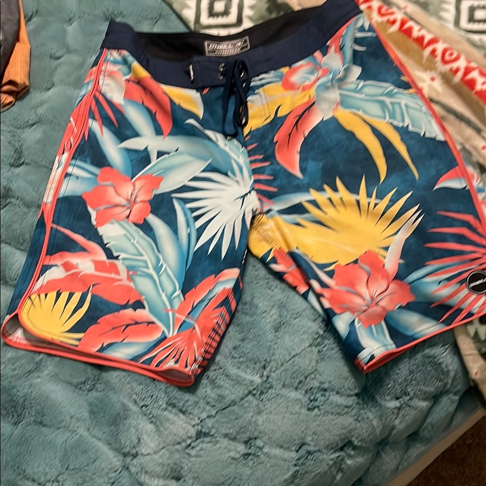 O'Neill Men's Tropical Print Swim Shorts - Multicolor